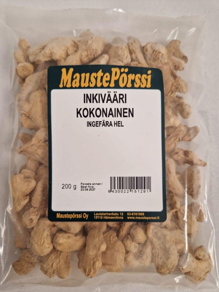 Inkivääri Kokonainen
