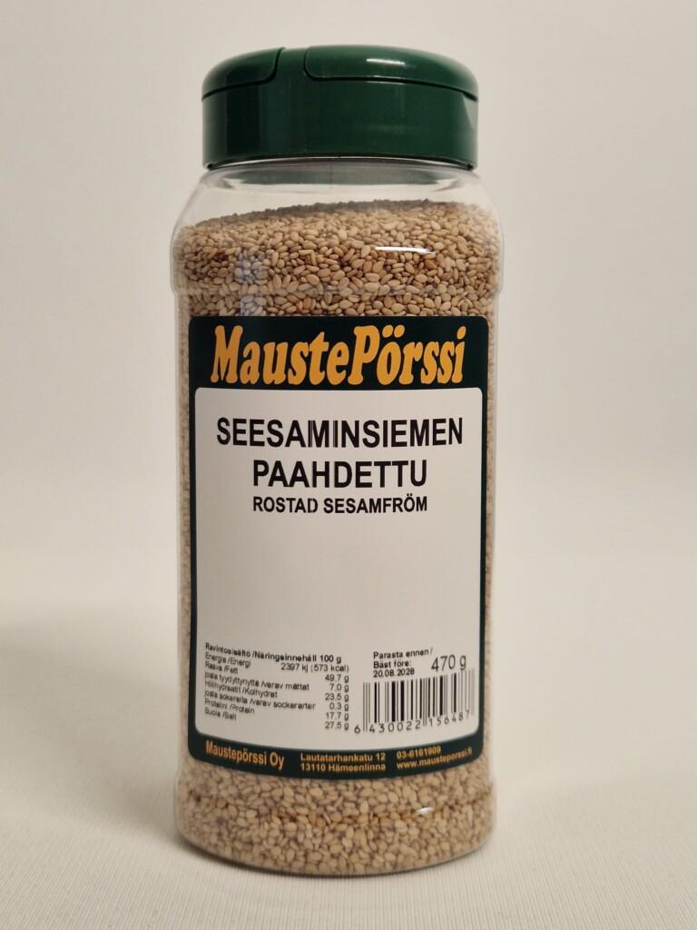 Seesaminsiemen paahdettu purkki 470g